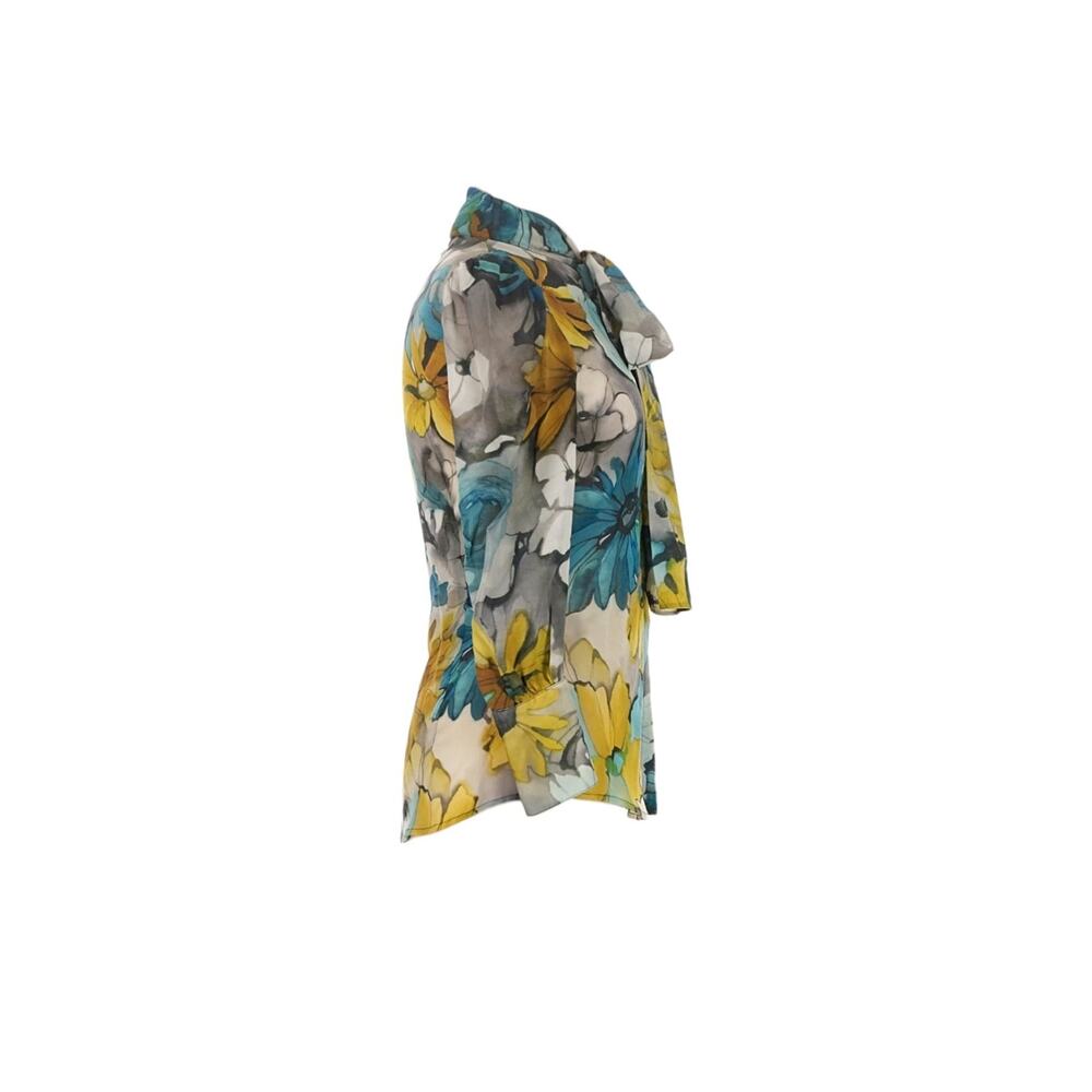 Dolce & Gabbana Vintage Deadstock Floral Printed Silk Authentic Shirt Blouse - Picture 4 of 9